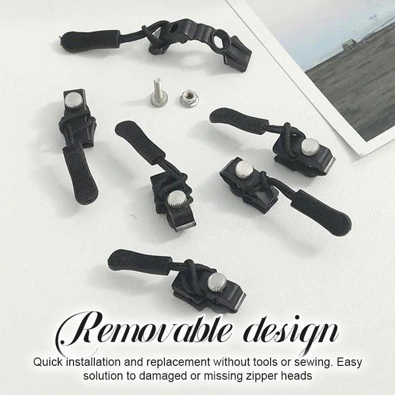 Norvo | Avtagbar glidelåsgrep (pakke med 6)