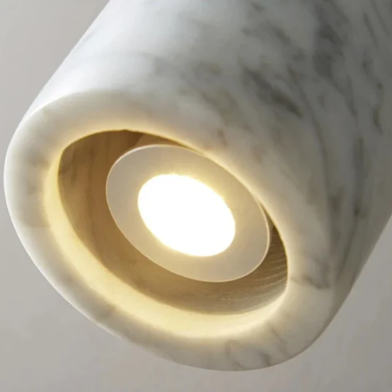 Norvo | Minimalistisk Marmor LED Pendellampe