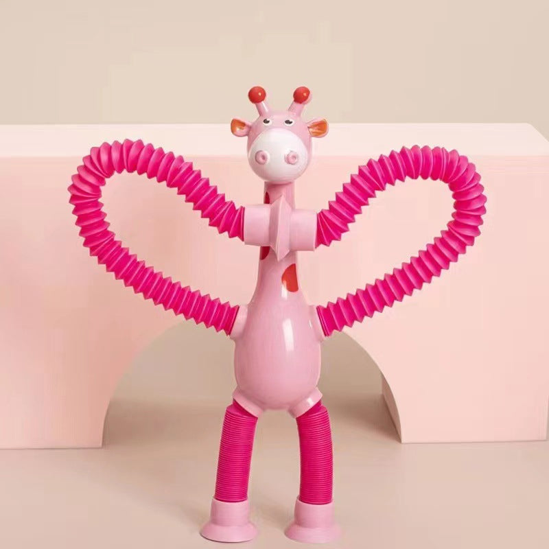 Norvo | Teleskopisk Sugekop Giraff Leketøy