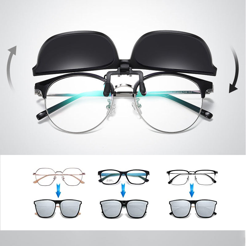 Ny type solbrille klips