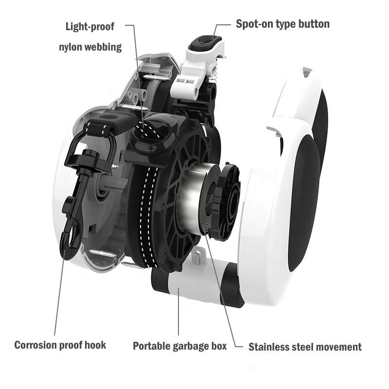 5i1 Refleksiv Hundebånd med Integrert Lommelykt Norvo