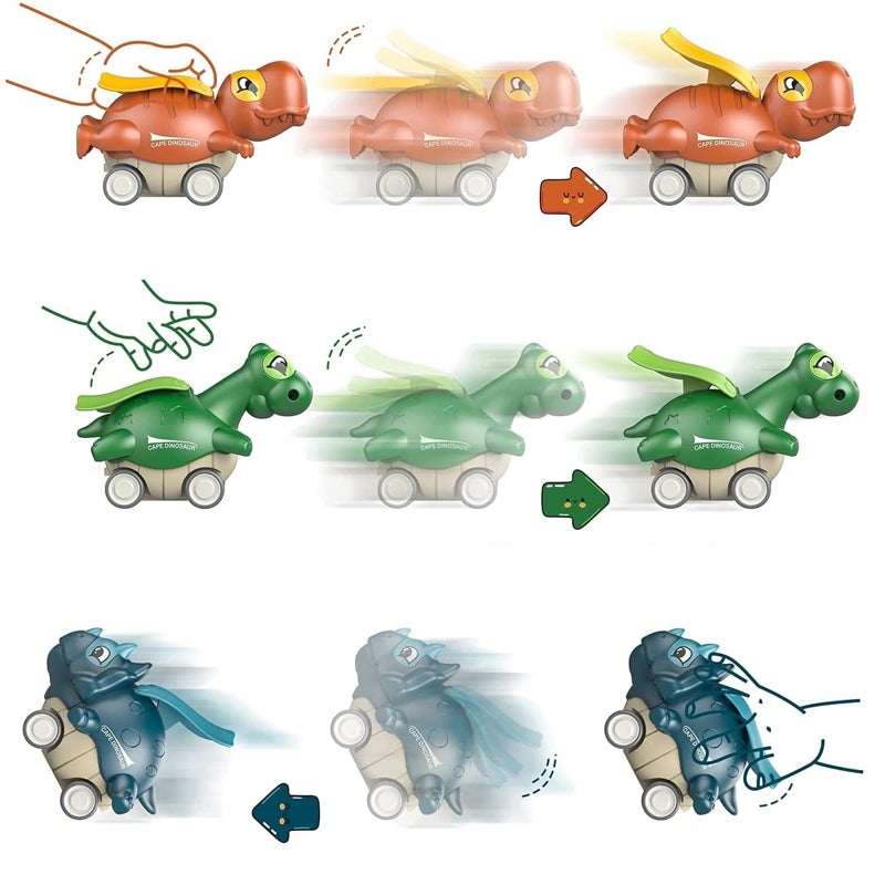 Norvo | Dinosaur Bil Leketøy med Trykk Mekanisme