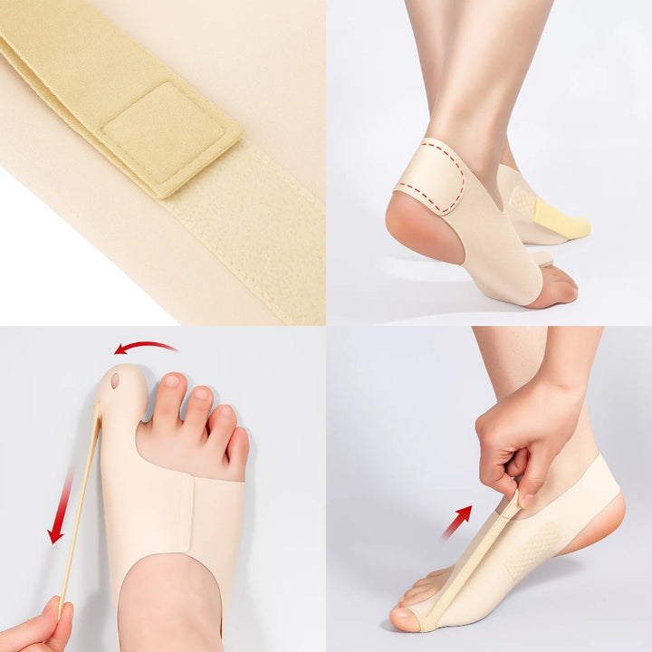 Smertereduserende gelpadding – Ultra-slim stretchstoff – Hverdagskomfort og justering for hallux valgus Norvo