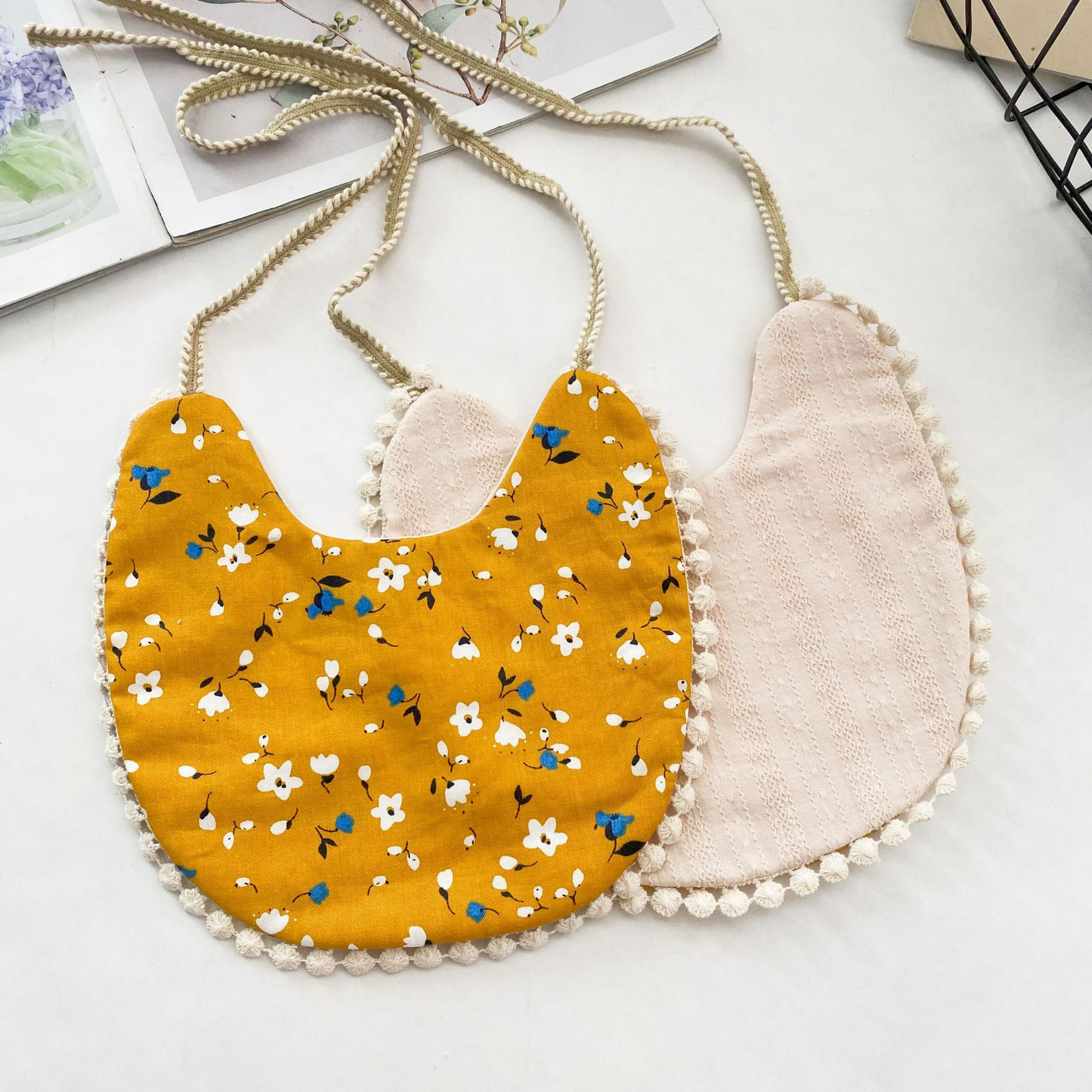 Norvo | Vendbar Baby Smykke – Dobbeltsidig brukbar oppkastklut laget av bomull