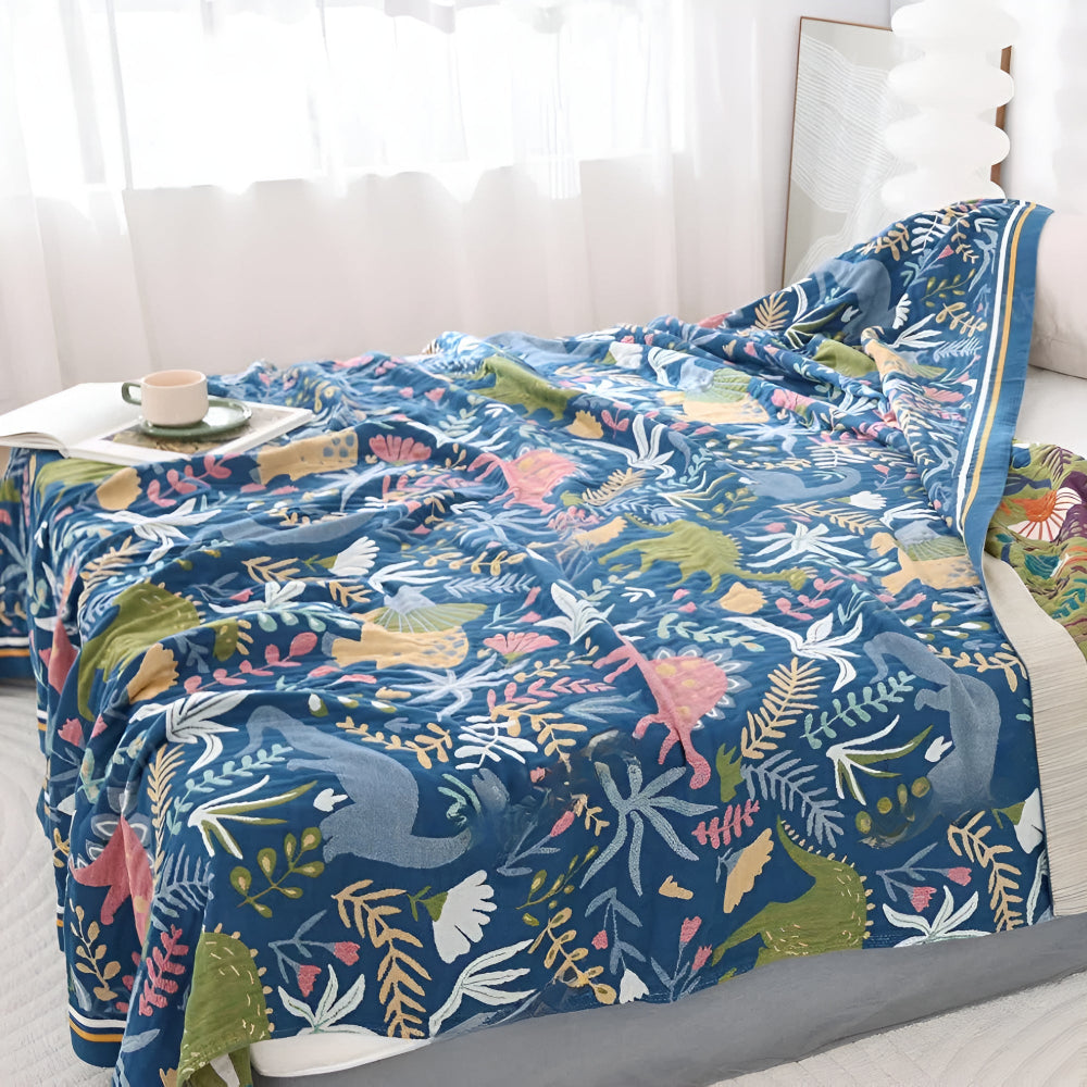 Norvo | Dinosaur Forest Bomullspledd