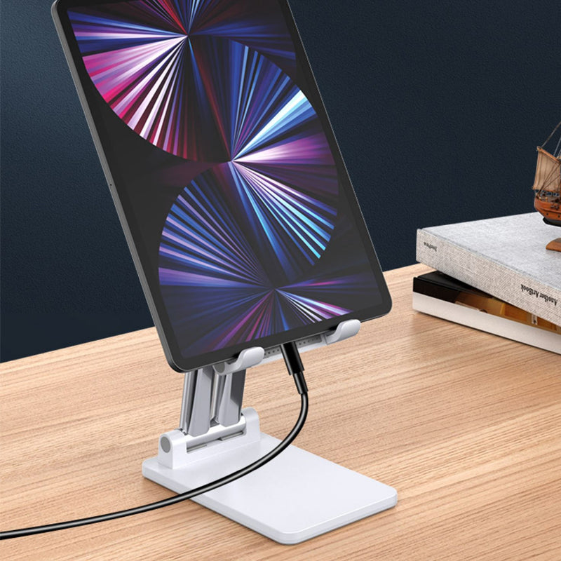 Norvo | Justerbar Ergonomisk Sammenleggbar Tablet/Telefon Stativ