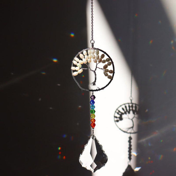 Crystal Wind Chime Tree Of Life Suncatcher | Norvo