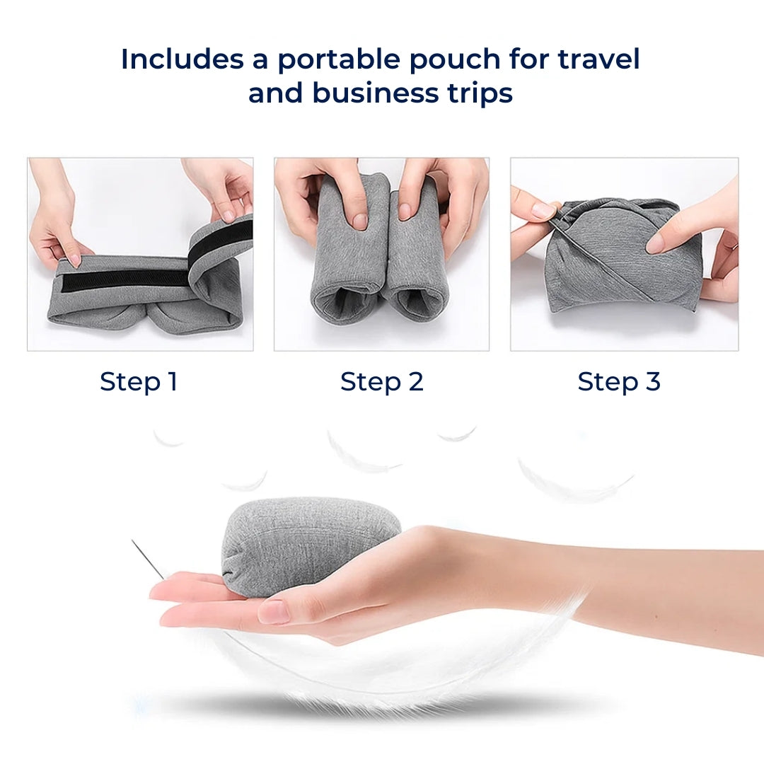 Total lysblokkerende – Myk bomullskomfort – Pustende passform – Blokkerer alt lys for reise, lur og dyp søvn Norvo