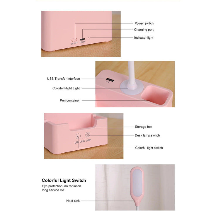 Norvo | Skrivebordslampe med telefonholder