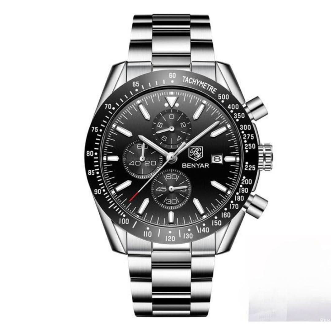 Norvo | Herres vannavstøtende kvartsur med lærrem