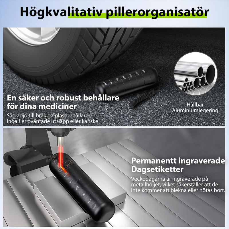 Norvo | 7-dagers bærbar pilleorganisator for reise