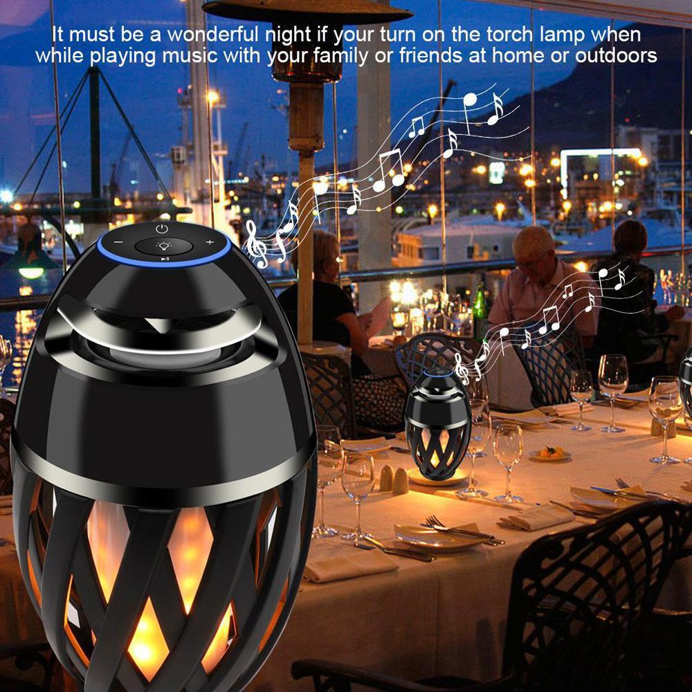 Norvo | LED Bluetooth Høyttaler - Gir Utseendet Av Flikring Varmt Lys