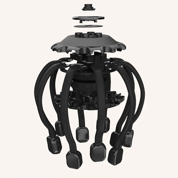 Norvo | Elektrisk Octopus Hode Massør - Beste Hode Massasje Maskin med Vibrasjons Terapi