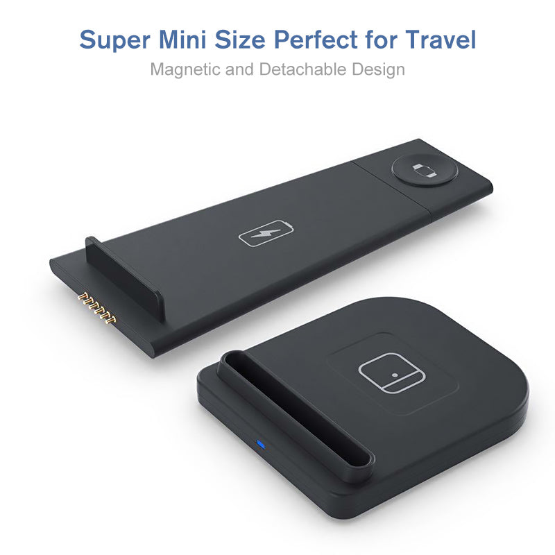 Norvo | 3 i 1 Trådløs Lademodul Passer for iPhone