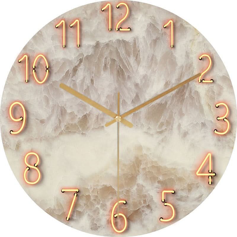 Norvo | Moderne Treveggklokke med Still Mekanisme