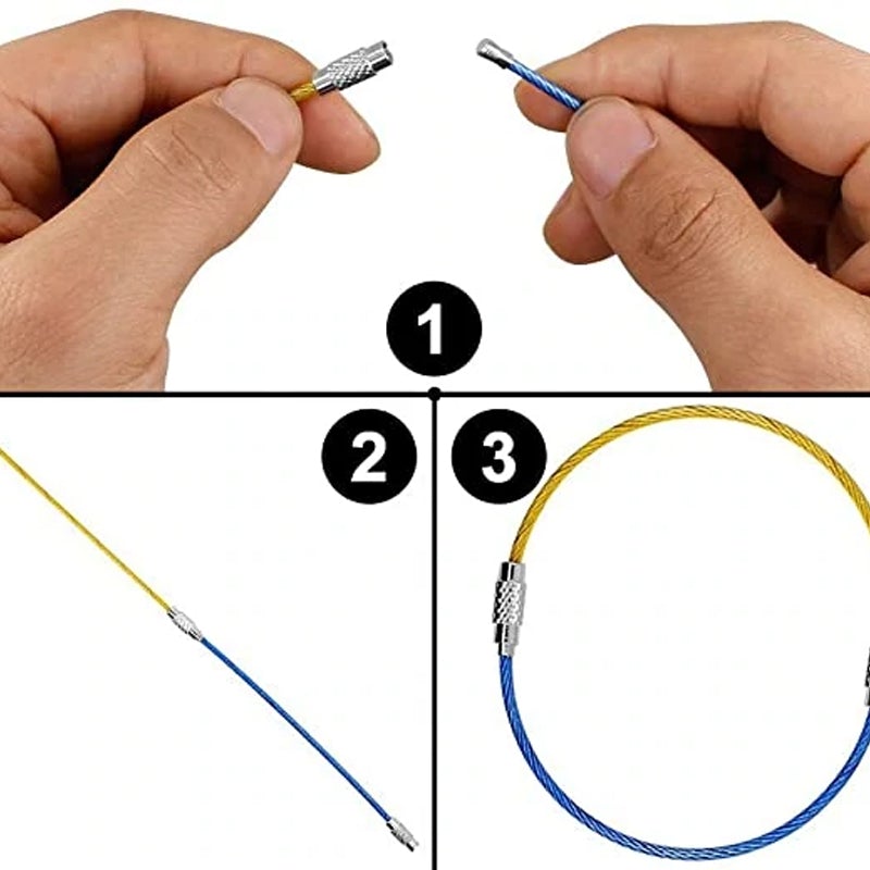 Norvo | Kreative Farger Ståltråd Lås, 20 biter