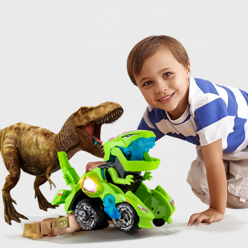 Norvo | BotCar – Forvandlingsbart Robotleketøybil med Lys og Lyd