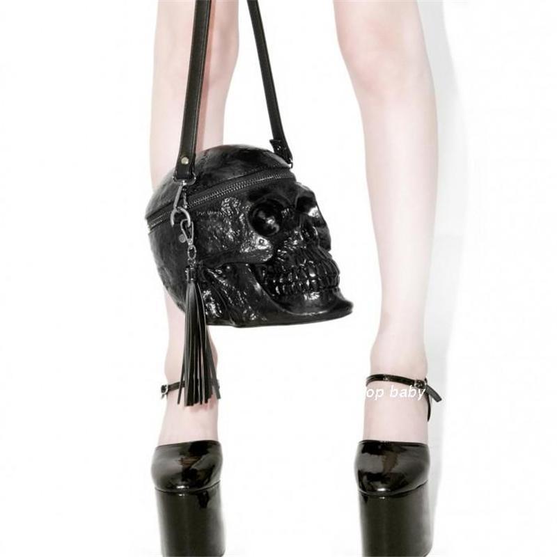 Norvo | Skeleton Head Black Skull Bag