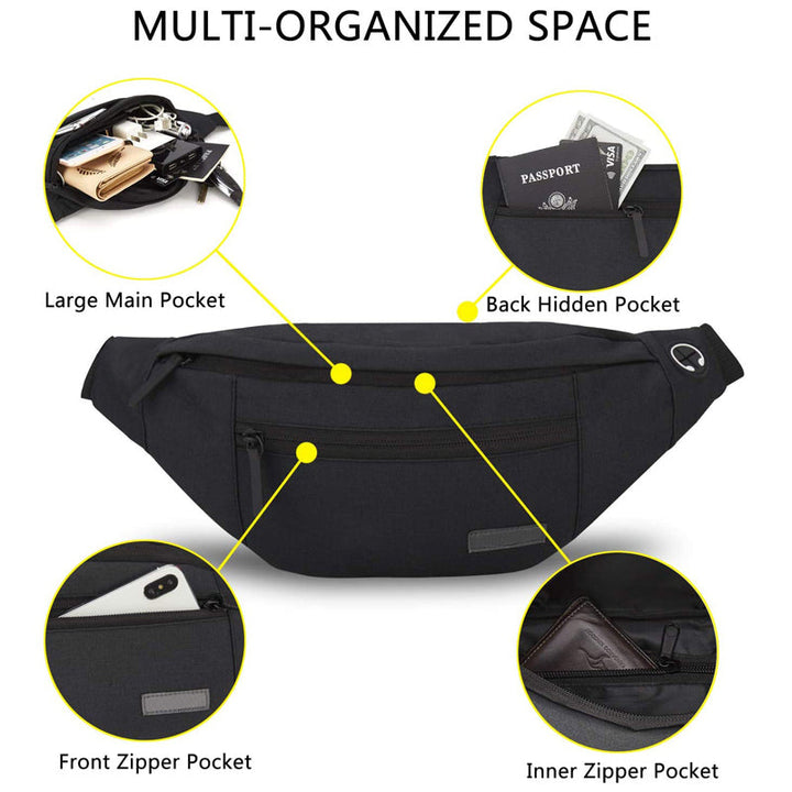Norvo | Stor Crossbody Livremsekk Belt Bag