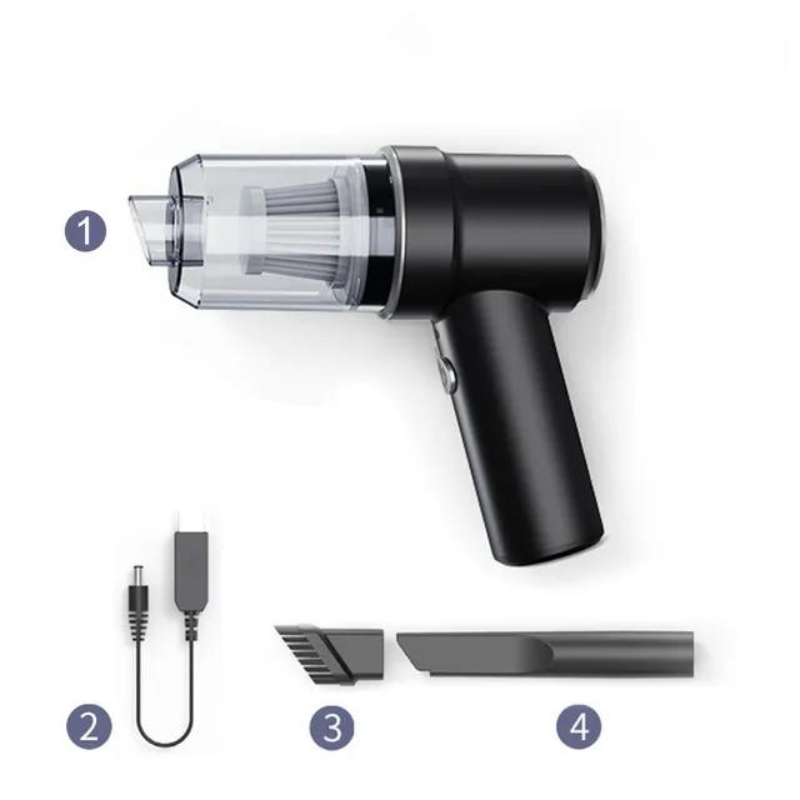 TurboClean | Powerful 2-in-1 cordless car vacuum cleaner