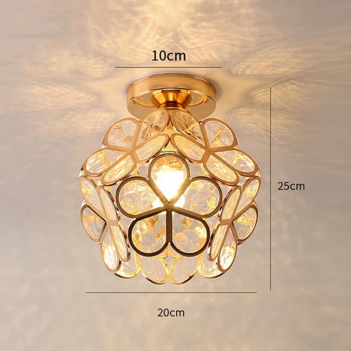 Norvo | Luksus Glass Blomst Taklampe