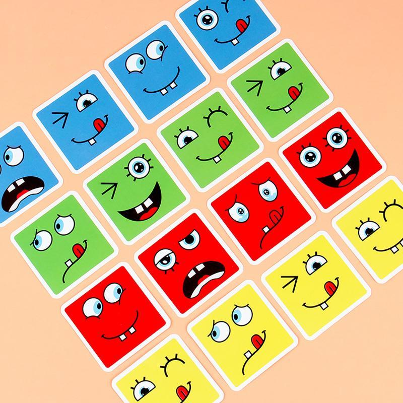 Norvo | Barne Tre Ansikts Endrende Magisk Kubus Byggekloss Sett