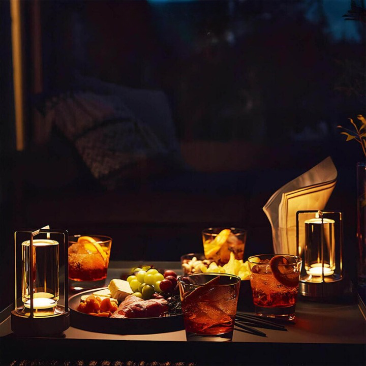 Norvo | Trådlampe vannsikker bordlampe | Berøringsfølsom, justerbar lysstyrke og ideell for hjemmeinnredning