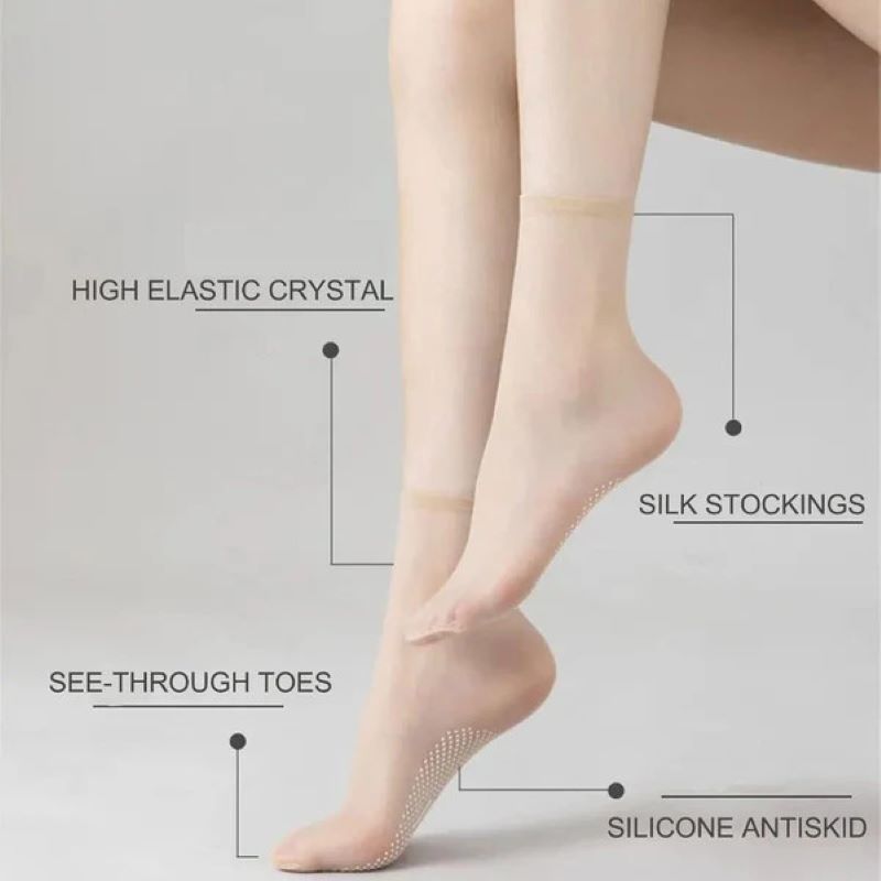 Norvo | Ultratykk non-slip ankelstrømper – pustende og elegant for hverdagsbruk