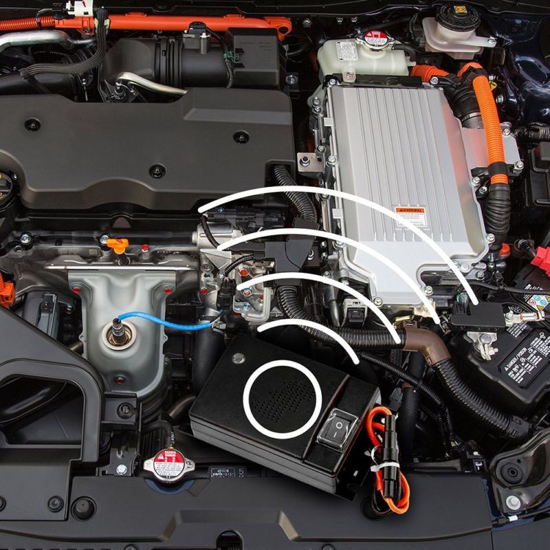 Norvo | Ultralyd Billus Repeller | Bærbar. Selvdrevet og Effektiv for Kjøretøybeskyttelse mot Skadedyr