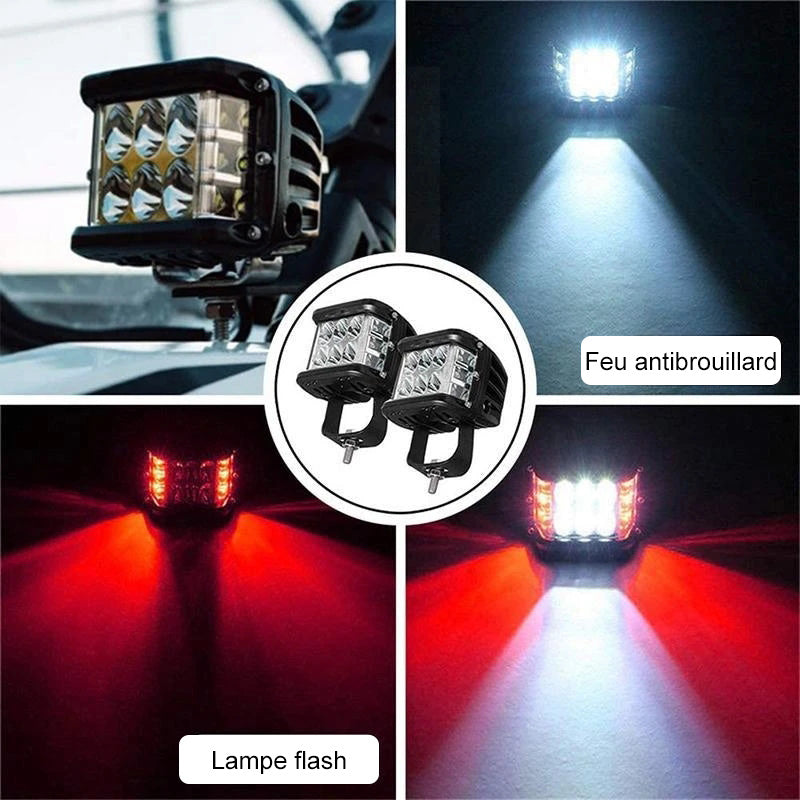 LED strobelys med tre sider for bil | Norvo