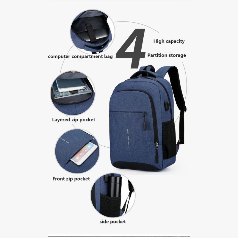 Norvo | RAYMOND | Vanntett Ryggsekk for Menn Ultralett Ryggsekk