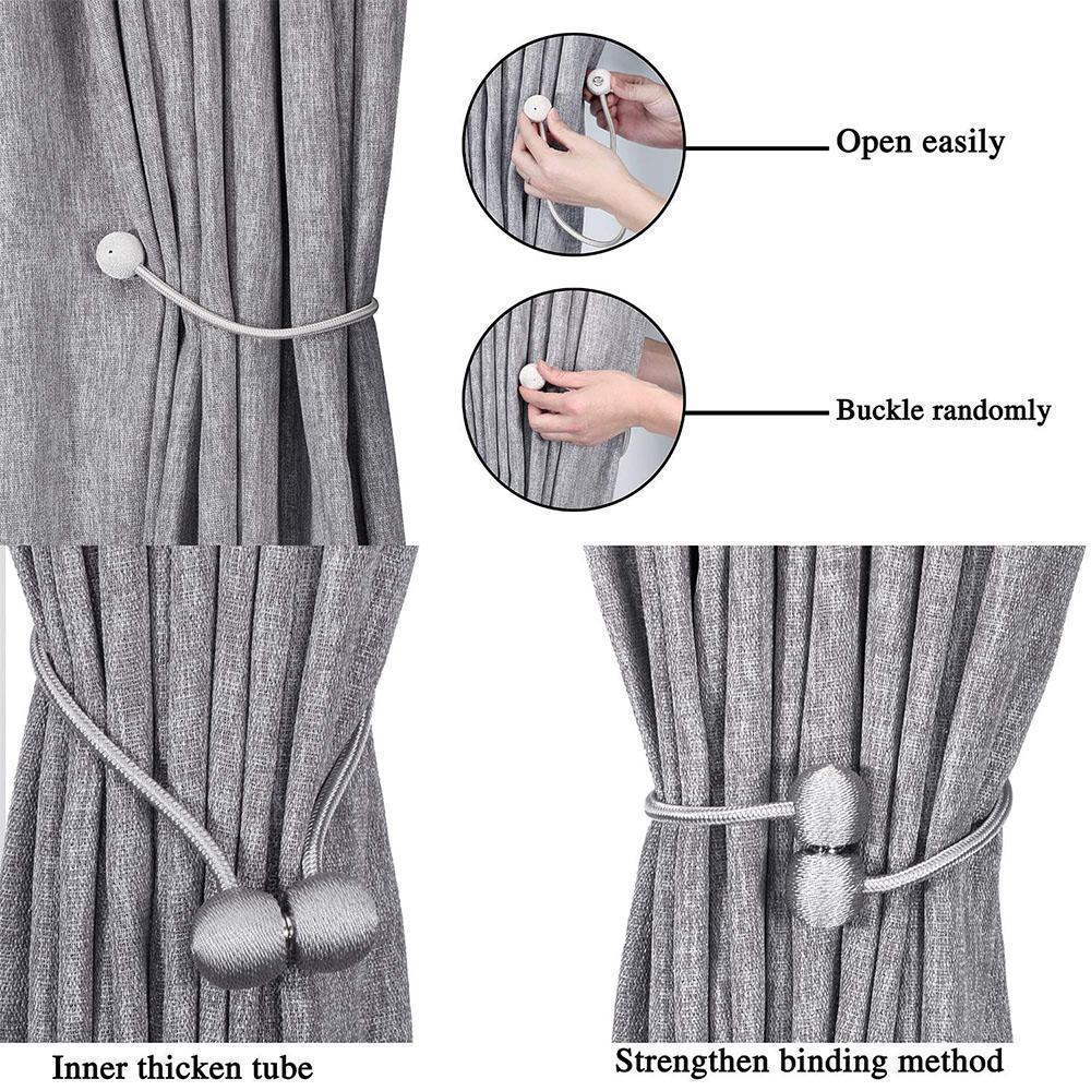 Norvo | Elegant Magnetisk Gardinbøyle, 2 PC