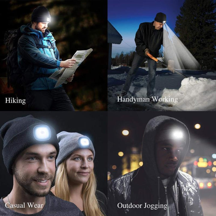 Norvo | LED Strikket Vinter Lue