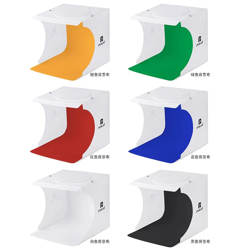 Norvo | 23cm Mini Foto Studio Lightbox med Mykt Lys for Fantastiske Smykke- og Produktbilder