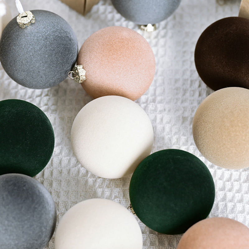 Norvo | Fløyelsjulepynt. 12 stk