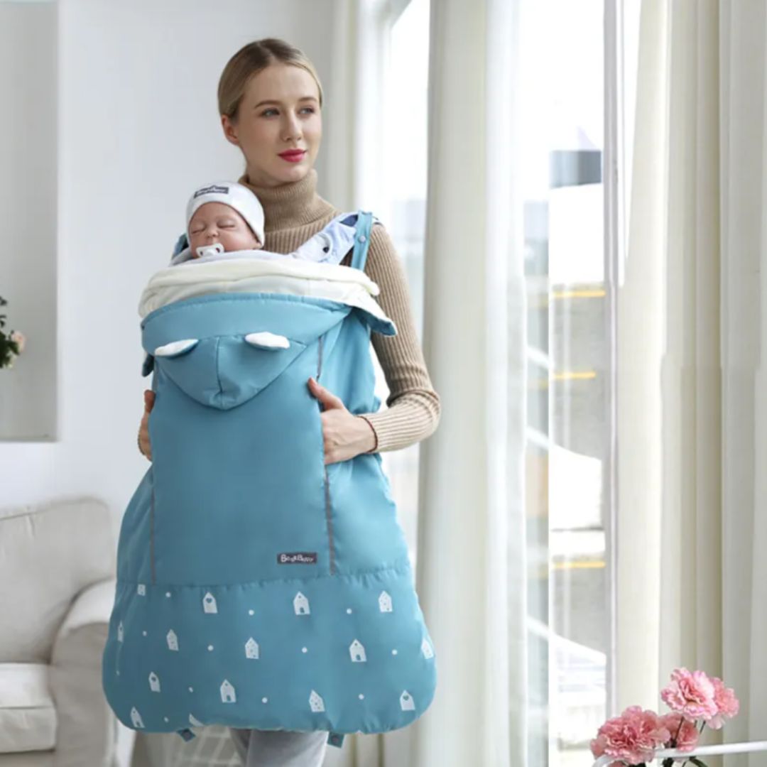 Norvo | Baby Vinter Fotpose – Universell Fotpose for Barnevogner & Bæreseler