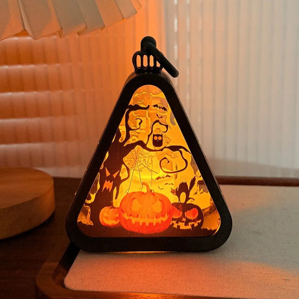 Norvo | Halloween Dekor Triangel Bordlampe