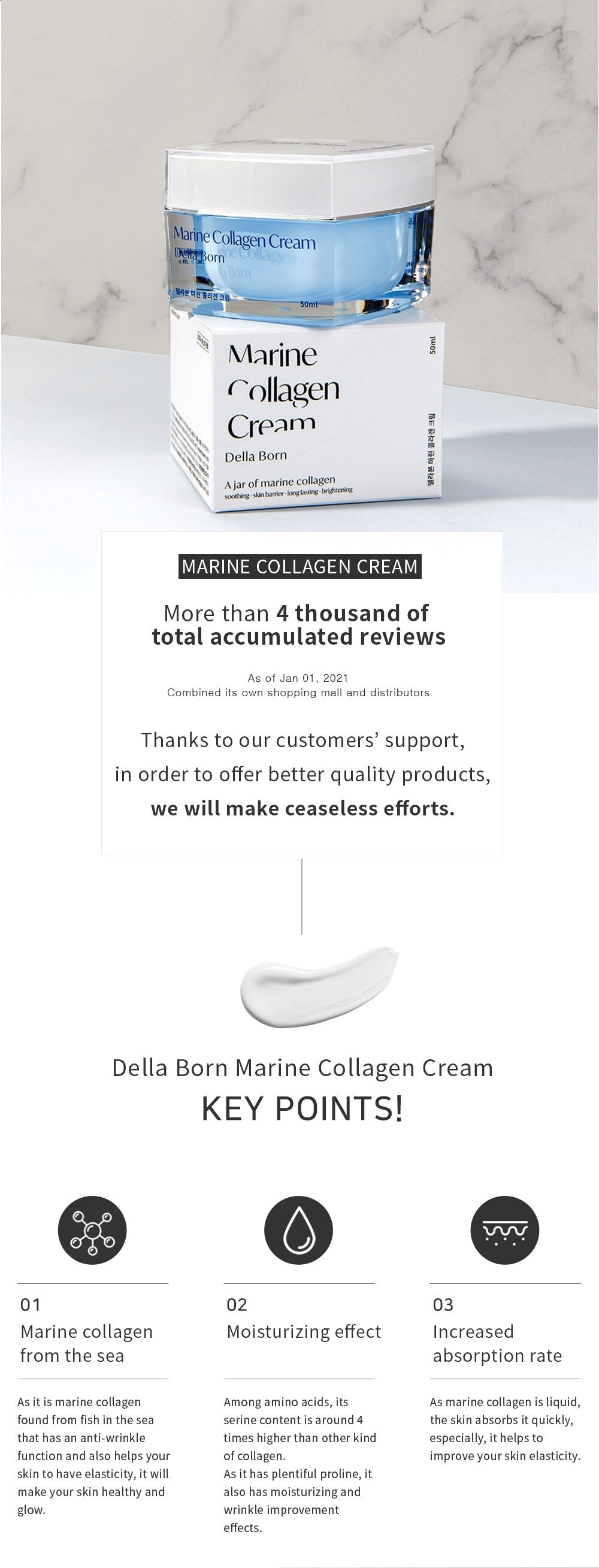 Norvo | Della Født Marine Kollagen Krem 50ml