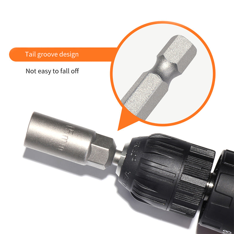 Norvo | Ekstra Dyp Hex Bit Socket Bolt Nut Driver Bit Sett
