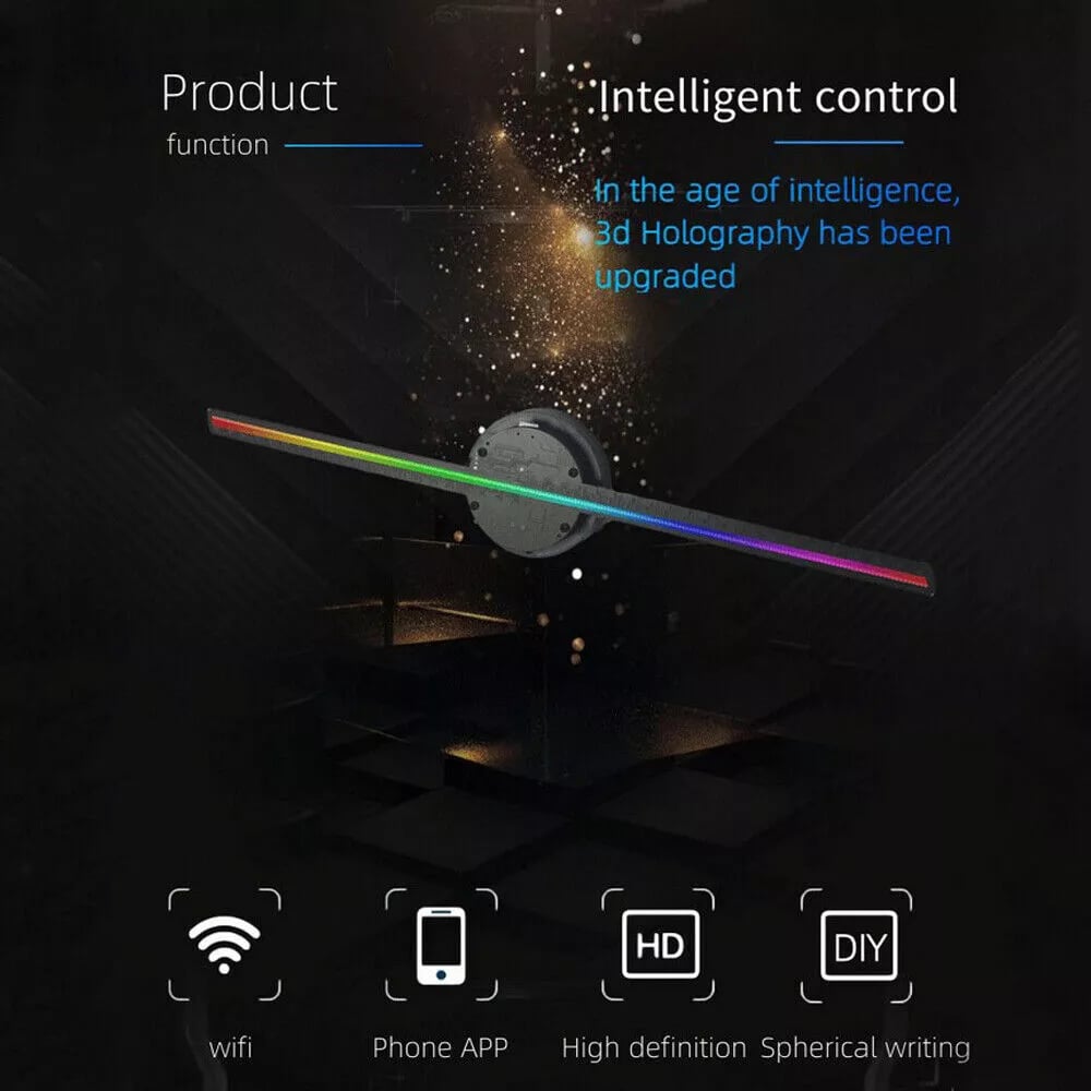 Norvo | 3D Hologram LED Vifteprosjektor