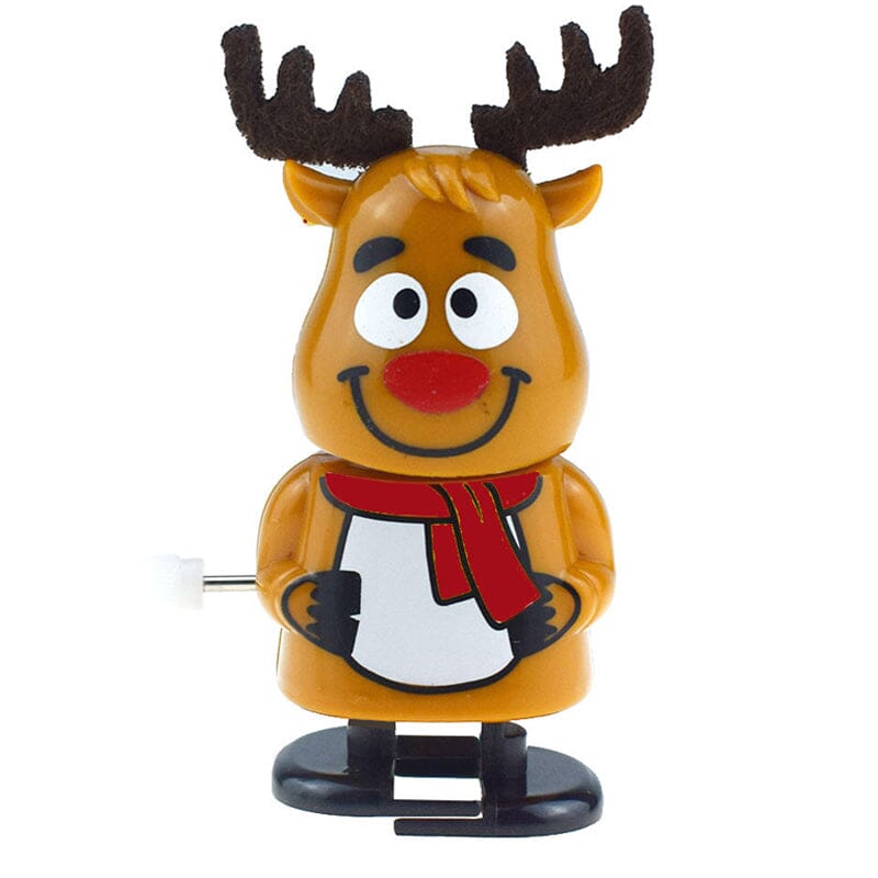 Norvo | 🎅Juleoppvindingsleker, julestrømpefyll assorterte hoppende gående klokkeverk leker