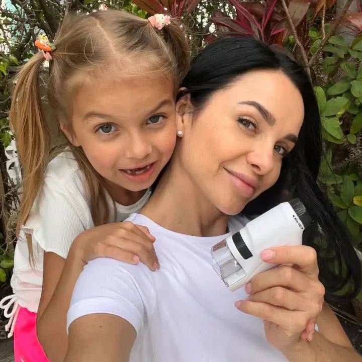 Norvo | ExplorerLens – Bærbar mikroskop for barn – 60x–120x zoom – Oppdag og lær overalt