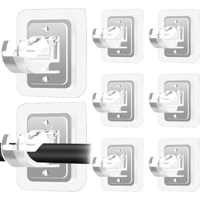 Norvo | Nail-Free Justerbare Gardinstang Braketter Holder – Bor-Fri & Vegg-Sikker