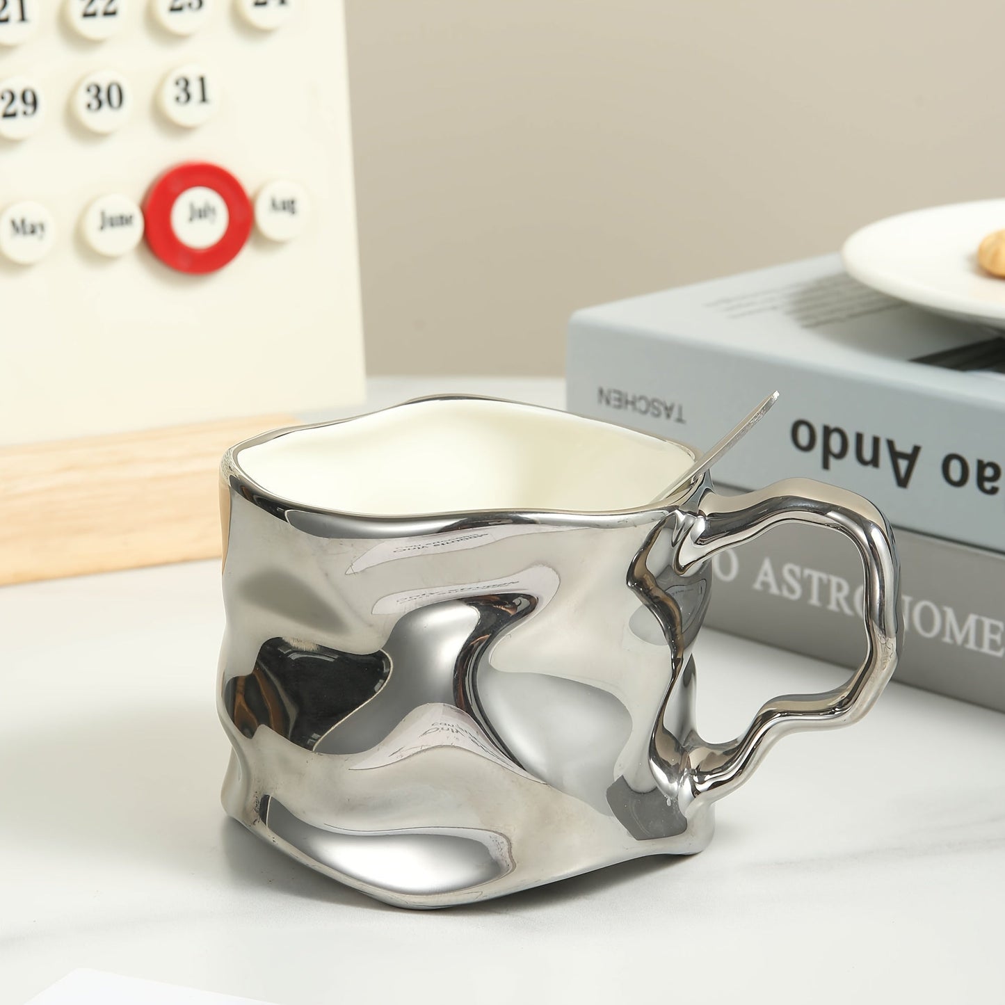 Norvo | CreArt Krus – Håndlaget keramisk kaffekrus med unikt rynket design