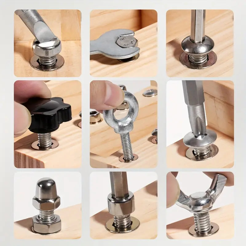 Norvo | Montessori Busy Board - Lær og lek med LED-lys