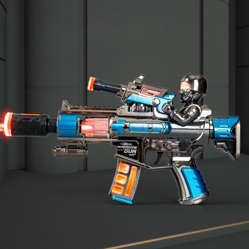 Norvo | Elektrisk Maskinpistol Lek med Røyk, Lyd og Vibrasjonseffekter