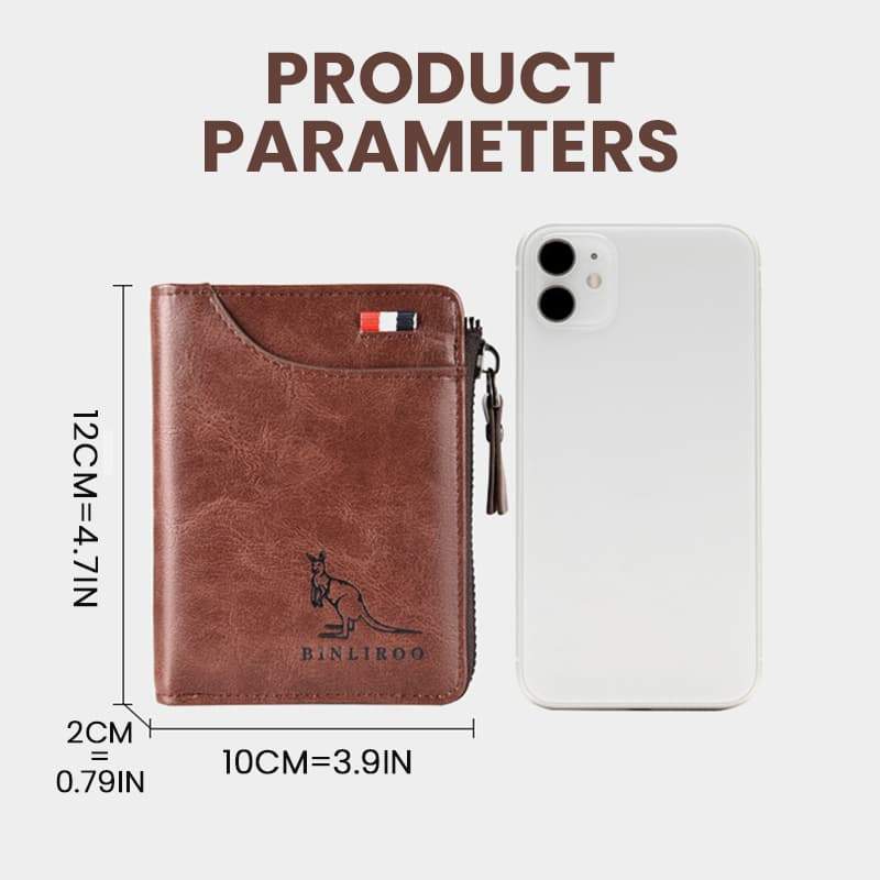 Norvo | Menns Essentials-Multi-funksjonell RFID Blokkering Vanntett Holdbar PU Lær Lommebok