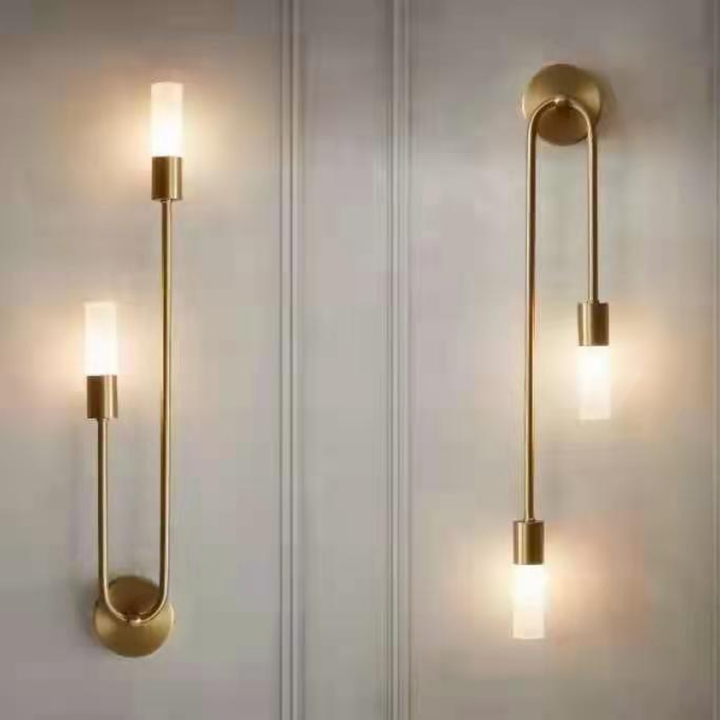 Norvo | Vegglampe Gull LED Moderne Sengelampe