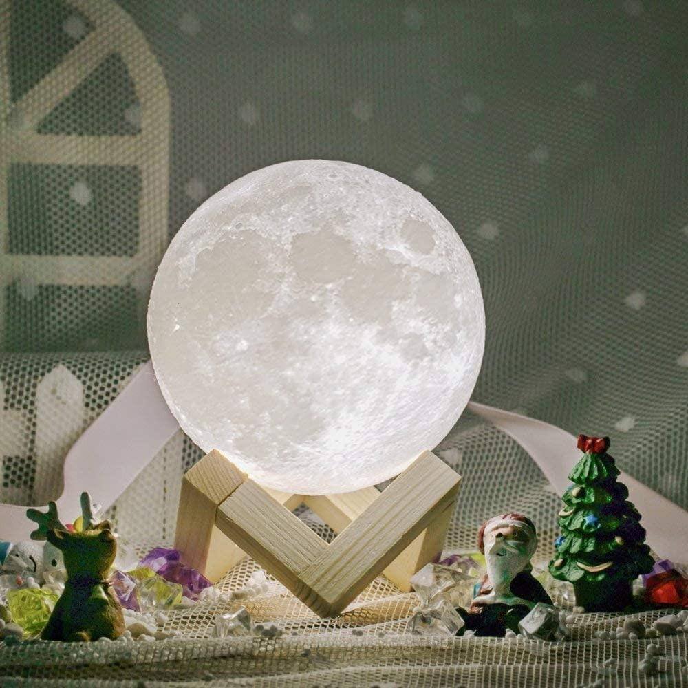 Norvo | Lunar Moon Light Lamp | Lunar Globe Light with Stand