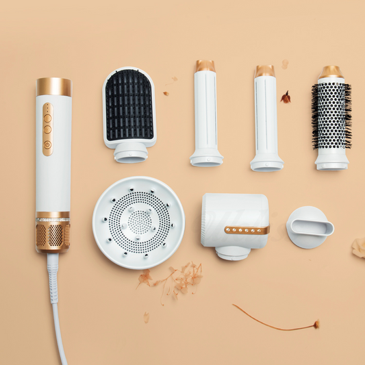 Norvo | 7-i-1 Airwrap Hår Styler | Multifunksjonelt Styling Verktøy for Krøller, Bølger & Rette hår